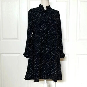 Mushroom | Black and white Polka dot Dress